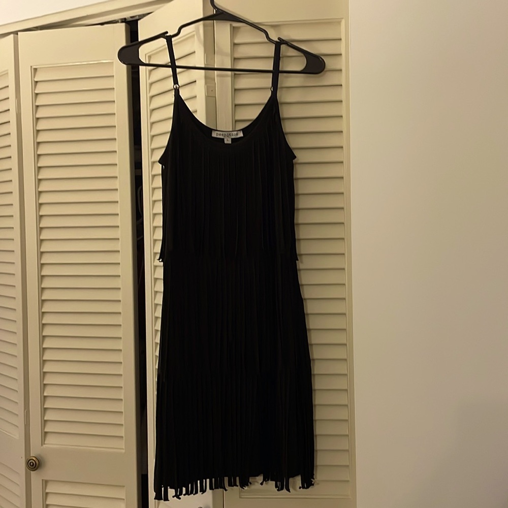 Layered fringe dress